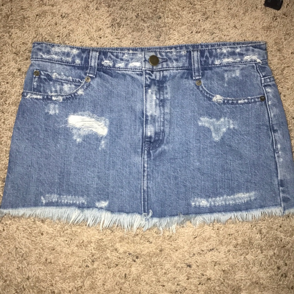 FREE PEOPLE DENIM SKIRT